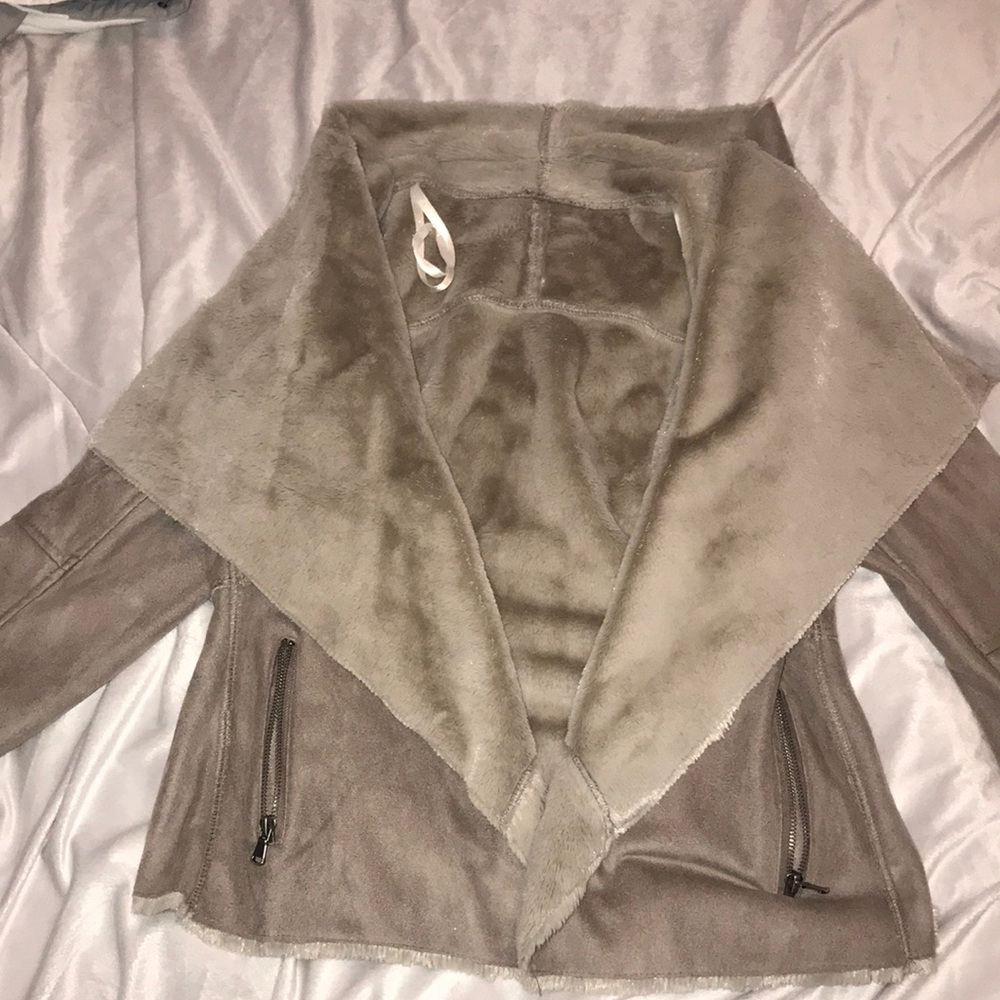 Faux fur stylish jacket